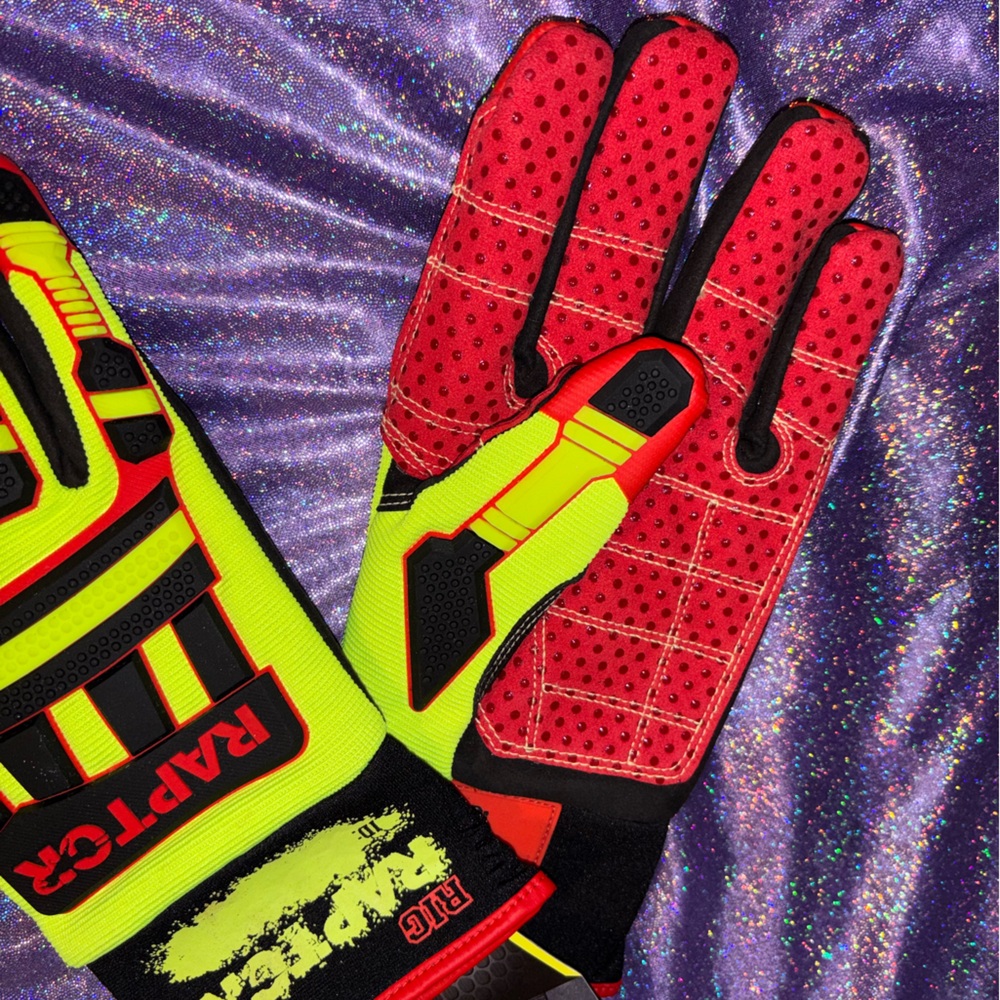 Rig Raptor Neon Work Gloves - Picture 5 of 11